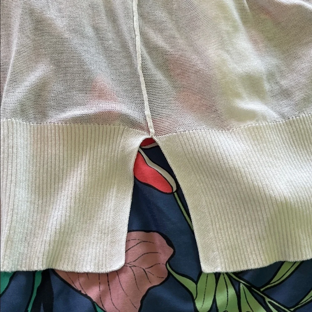 Pure white open cardigan new